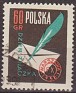 Poland 1958 Stamp Day 60 GR Multicolor Scott 820. Polonia 820. Uploaded by susofe